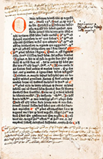 Anthony Andraes, Scriptum Super Logica, St Albans, 1483 (printed by Wynkyn de Worde, William Caxton's first apprentice)