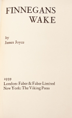 James Joyce, Finnegans Wake, London & New York, 1939